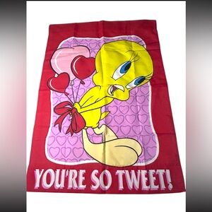90s Tweety Bird valentine flag